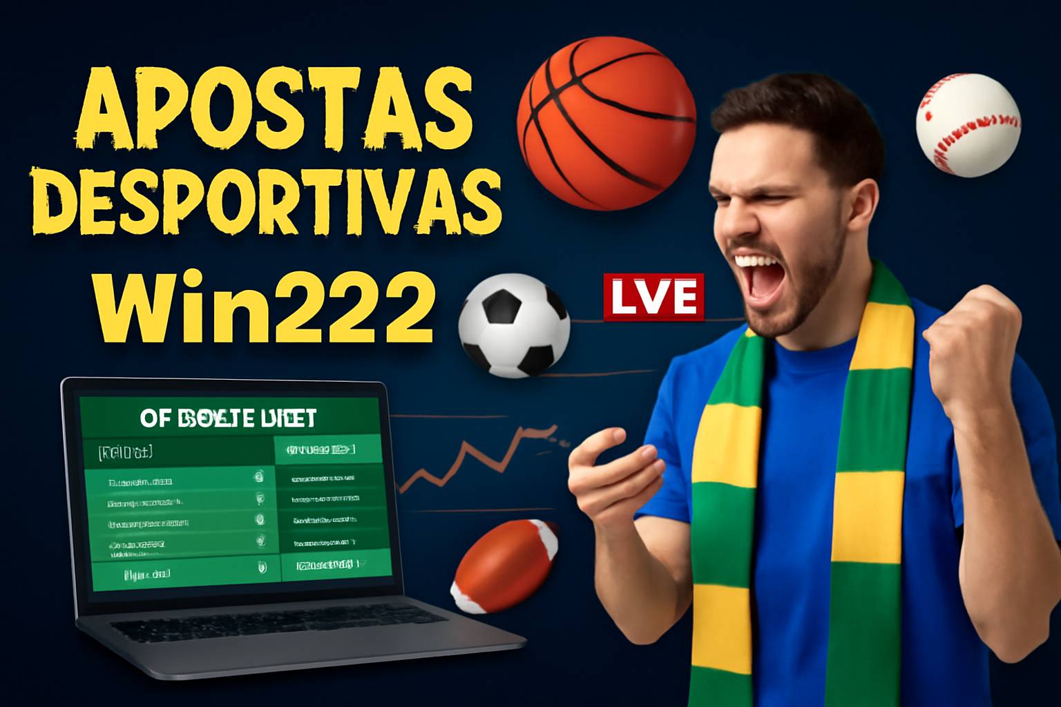 Apostas esportivas no cassino online Win222